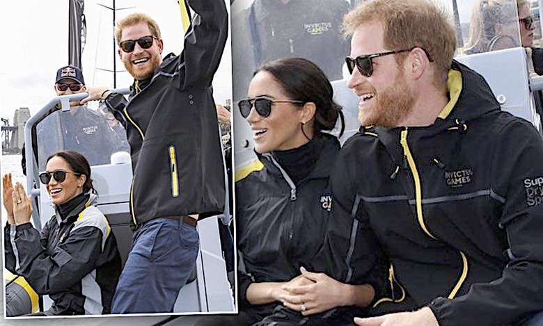 Ciężarna Meghan Markle i książę Harry w dresach i adidasach podczas zawodów żeglarskich w Sydney! [DUŻO ZDJĘĆ]