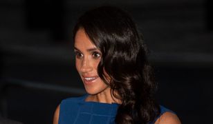 Sukienka Meghan ułożyła się tak, że wygląda, jakby była w ciąży. Plotek nie uniknie