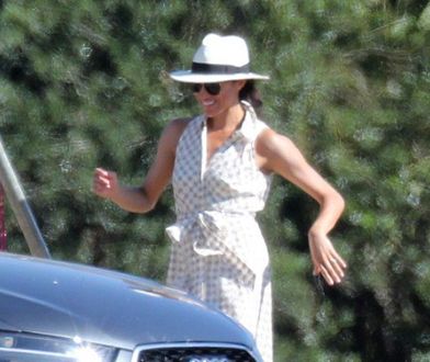 Księżna Meghan kibicuje mężowi na meczu polo. Uwagę od razu zwróciła jej stylizacja