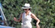 Księżna Meghan kibicuje mężowi na meczu polo. Uwagę od razu zwróciła jej stylizacja