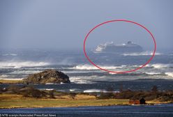Norwegia. Ewakuacja statku wycieczkowego. Na pokładzie 1300 pasażerów
