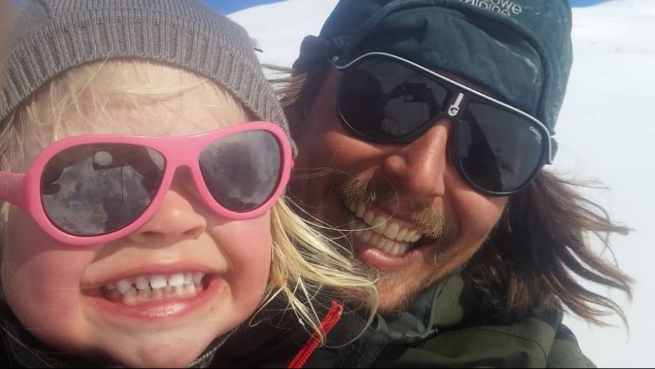 Poróżnik Alexander Read ze swoją córką Miną