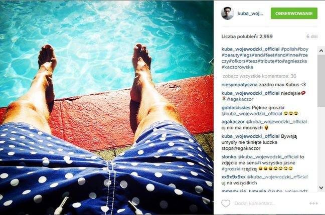 Screen z Instagrama Kuby Wojewódzkiego