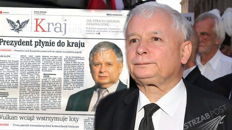 Fikcyjne wydanie Rzeczpospolitej dla Jarosława Kaczyńskiego