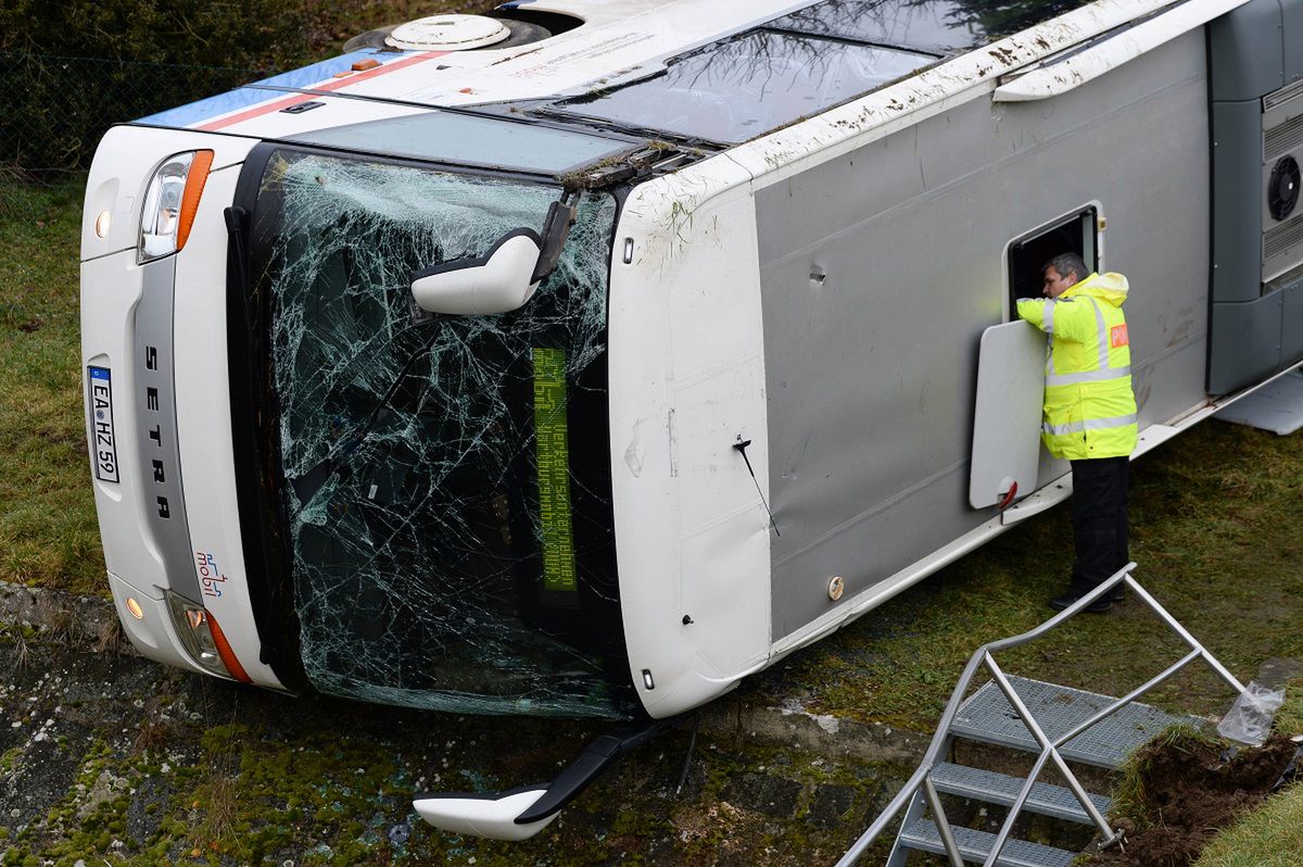 Katastrofa szkolnego busa w Niemczech.