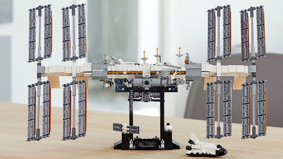 Międzynarodowa Stacja Kosmiczna z klocków Lego.