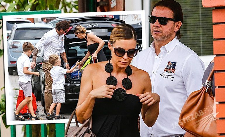 Małgorzata Rozenek i Radosław Majdan odprowadzają dzieci do szkoły. Perfekcyjna stylizacja gwiazdy? [PAPARAZZI]