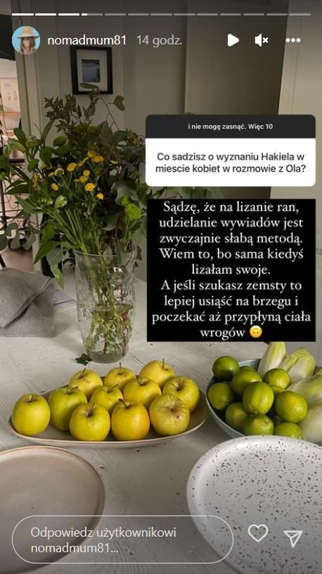 Olga Łęgosz o Marcinie Hakielu