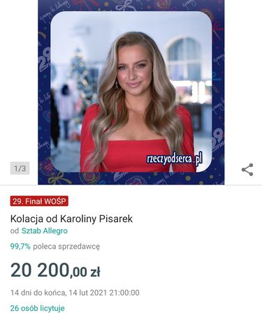 Karolina Pisarek - WOŚP 2021
