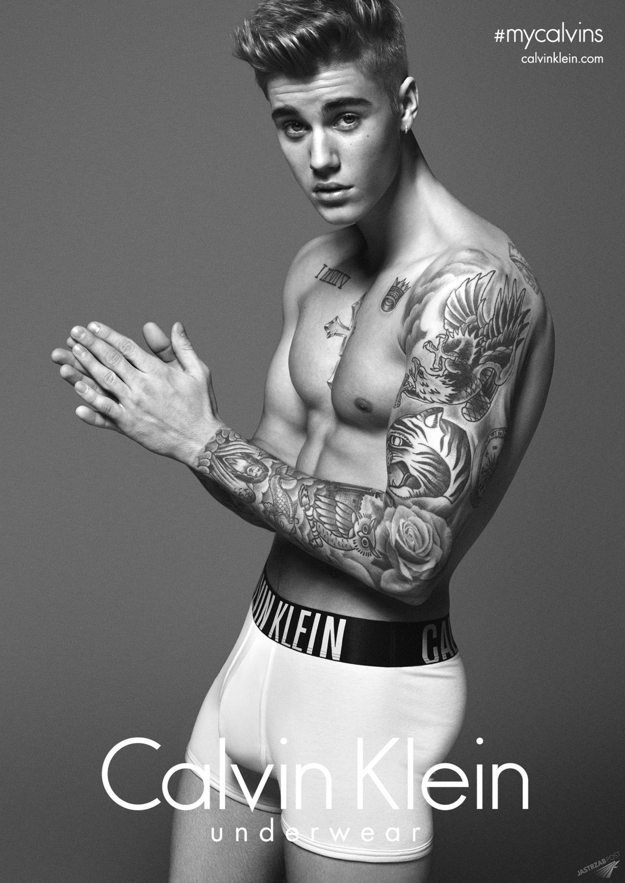 Justin Bieber, reklama Calvin Klein (fot. mat. pras.)