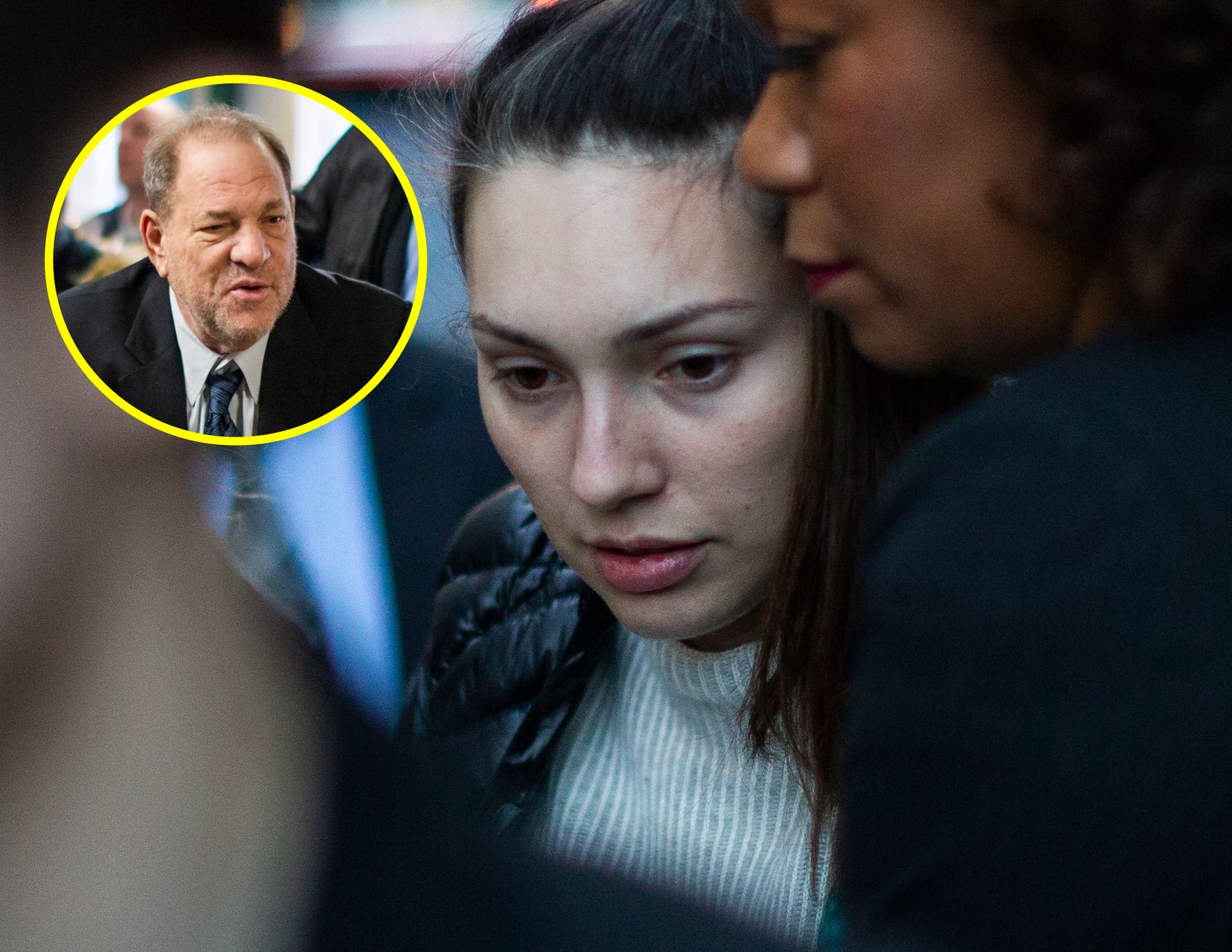 Jessica Mann zeznaje przeciwko Weinsteinowi.