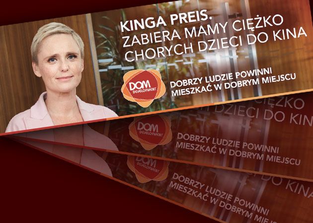 Kinga Preis reklamuje "dobre mieszkania" dla "dobrych ludzi"