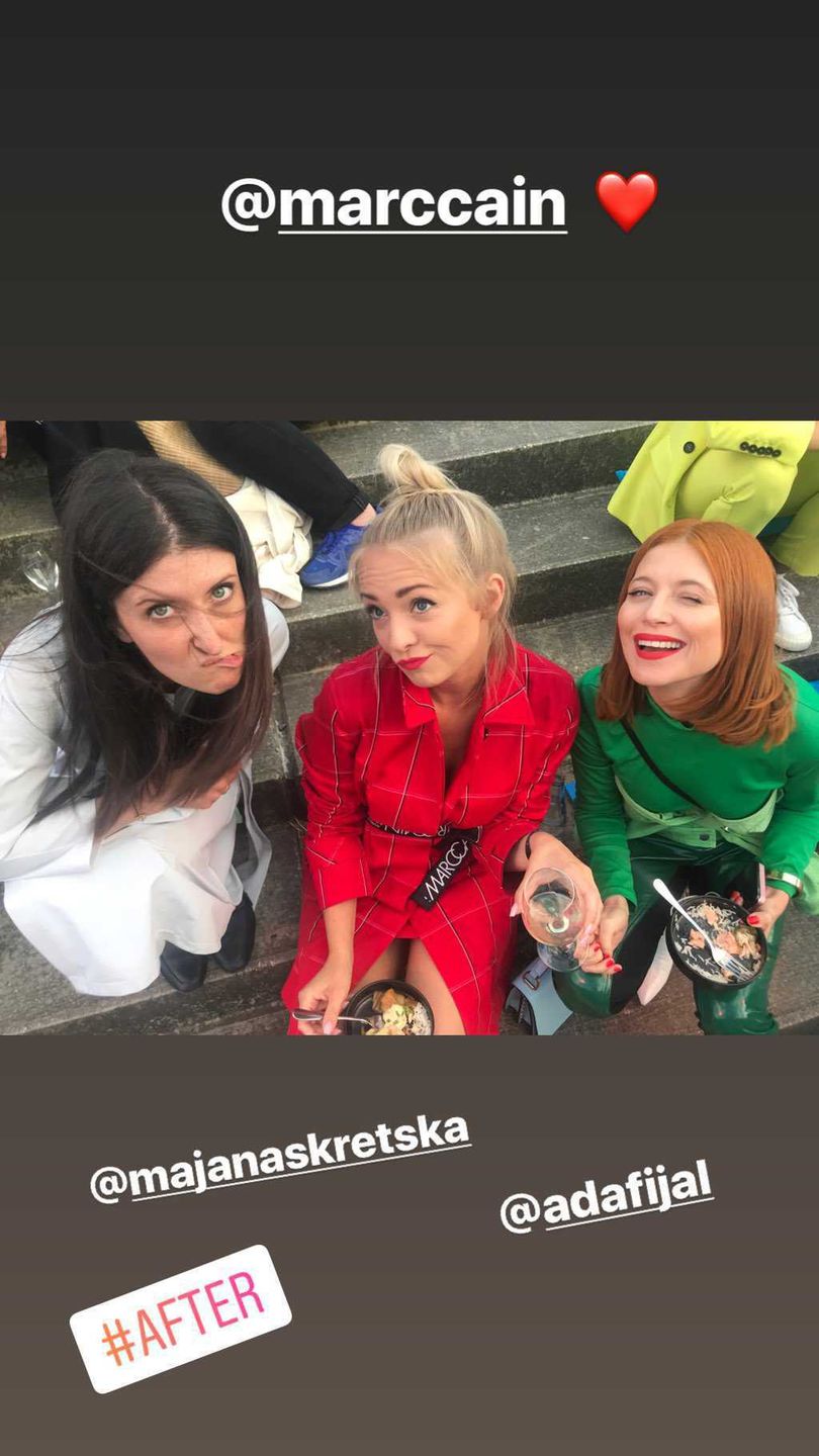 Basia Kurdej-Szatan odpoczywa podczas pokazu