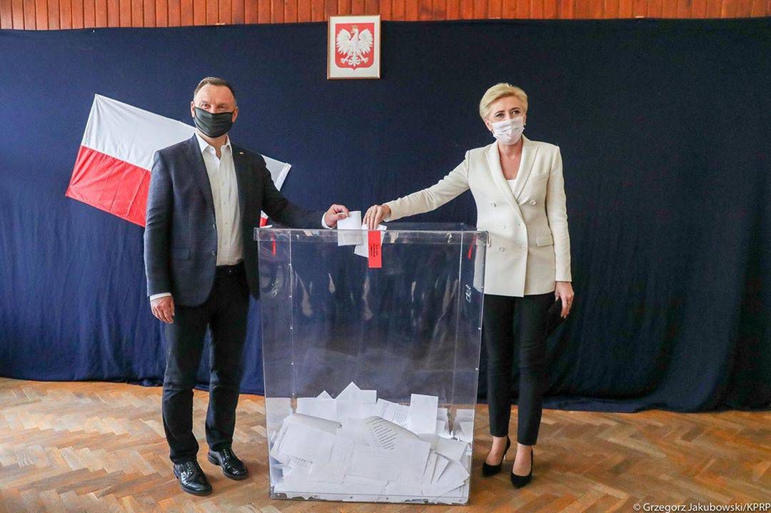 Andrzej Duda i Agata Duda - wybory prezydenckie 2020