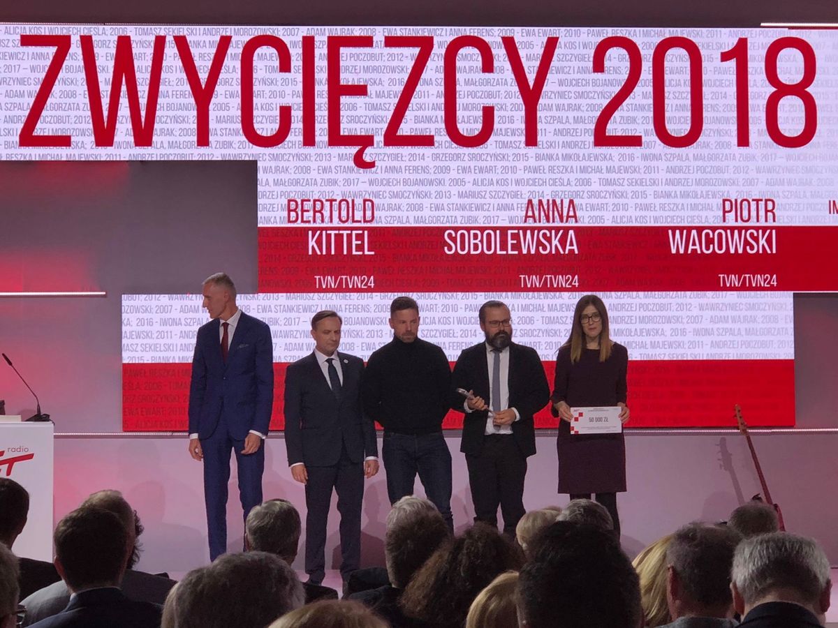 Kittel, Sobolewska i Wacowski zwycięzcami 14. edycji Nagrody Radia ZET im. Andrzeja Woyciechowskiego