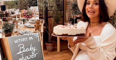 Klaudia Halejcio pokazała swój baby-shower. Luksusowe wnętrze, piękne dekoracje i wino lejące się strumieniami. Dużo zdjęć
