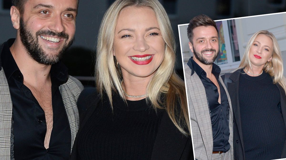 Barbara Kurdej-Szatan z mężem w teatrze