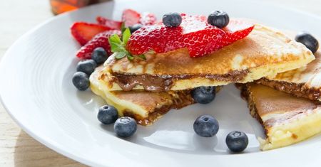 Pancakes z nutellą. Niebo w gębie