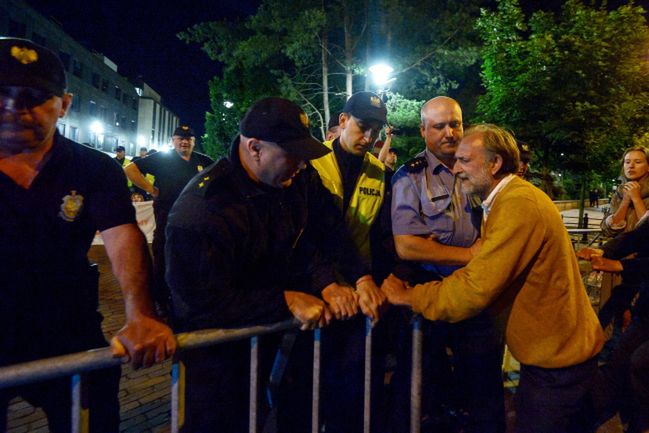 Są wnioski o ukaranie po nocnej demonstracji przed Sejmem