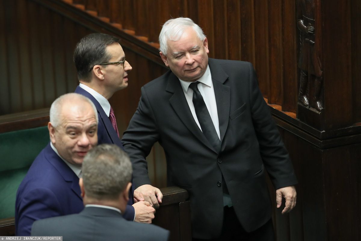 Spotkanie Andrzeja Dudy, Mateusza Morawieckiego i Jarosława Kaczyńskiego
