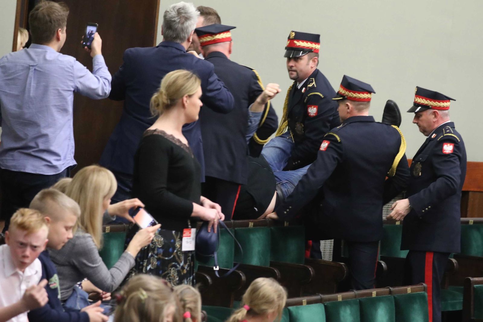 Do awantury doszło na galerii sejmowej