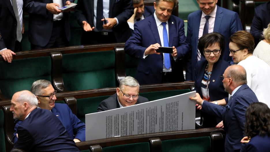 Marek Suski w akcji. Polityk PiS skarykaturował posłankę Nowoczesnej