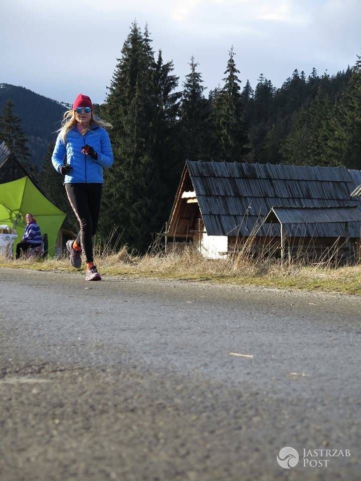 Monika Olejnik spędza święta aktywnie w górach fot. Facebook.com
