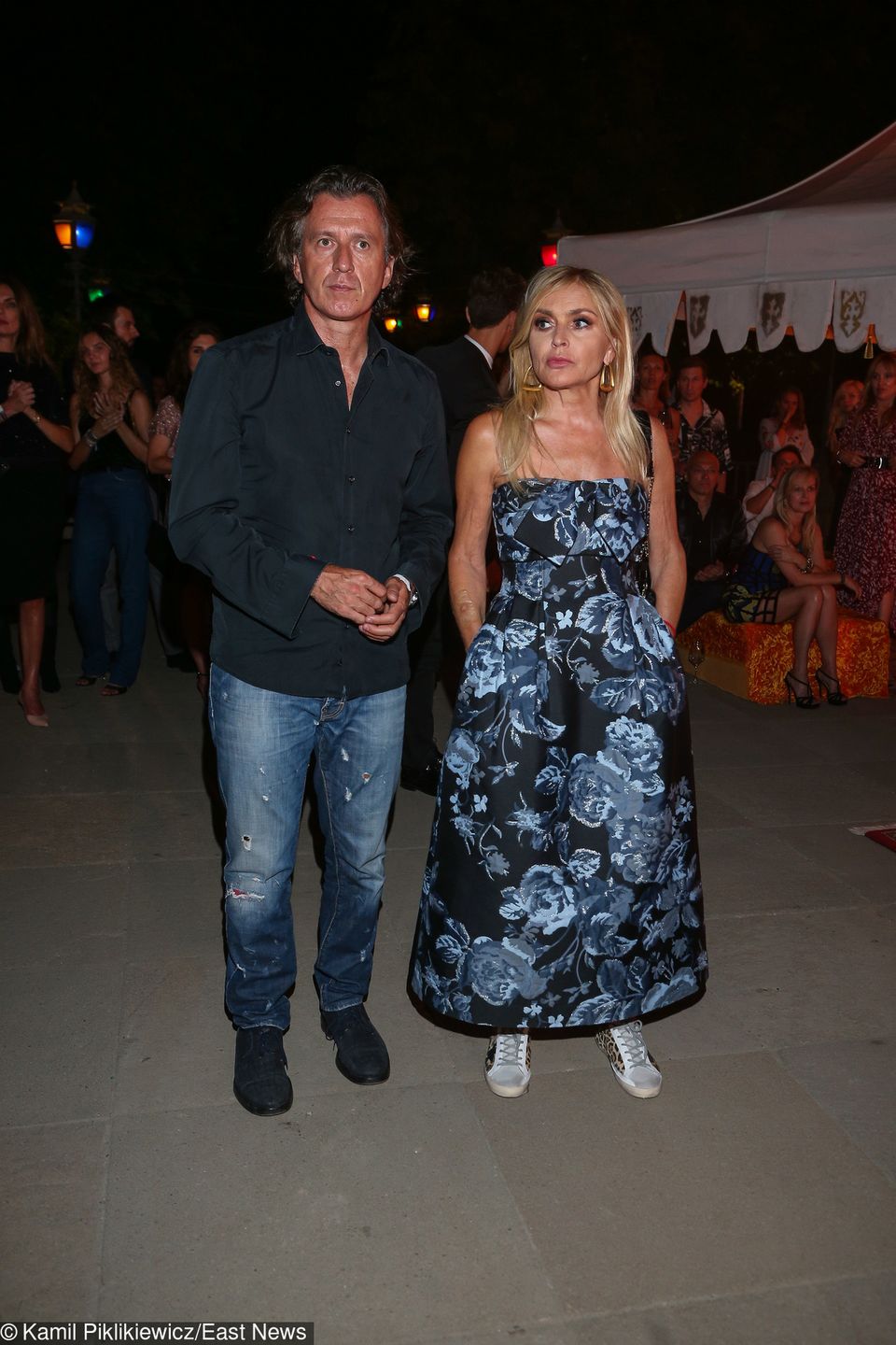 Monika Olejnik na pokazie Gosi Baczyńskiej 