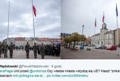W Łomży zdemontowano unijną flagę. Przez zastępcę Błaszczaka?