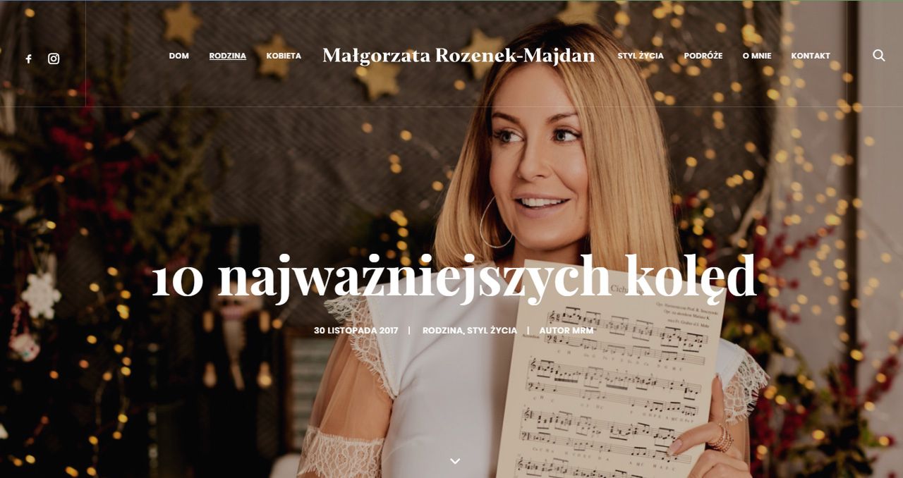 Małgorzata Rozenek otworzyła bloga z poradami