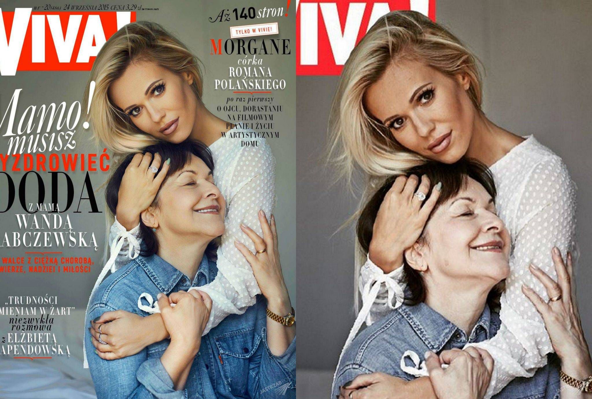 Doda na okładce z mamą
