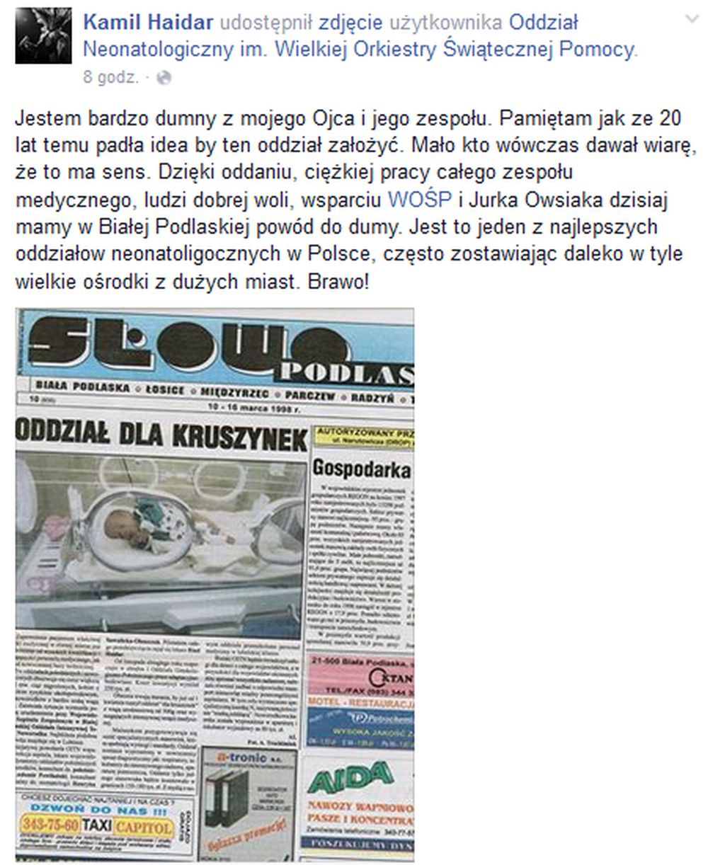 Kamil Haidar o swoim ojcu