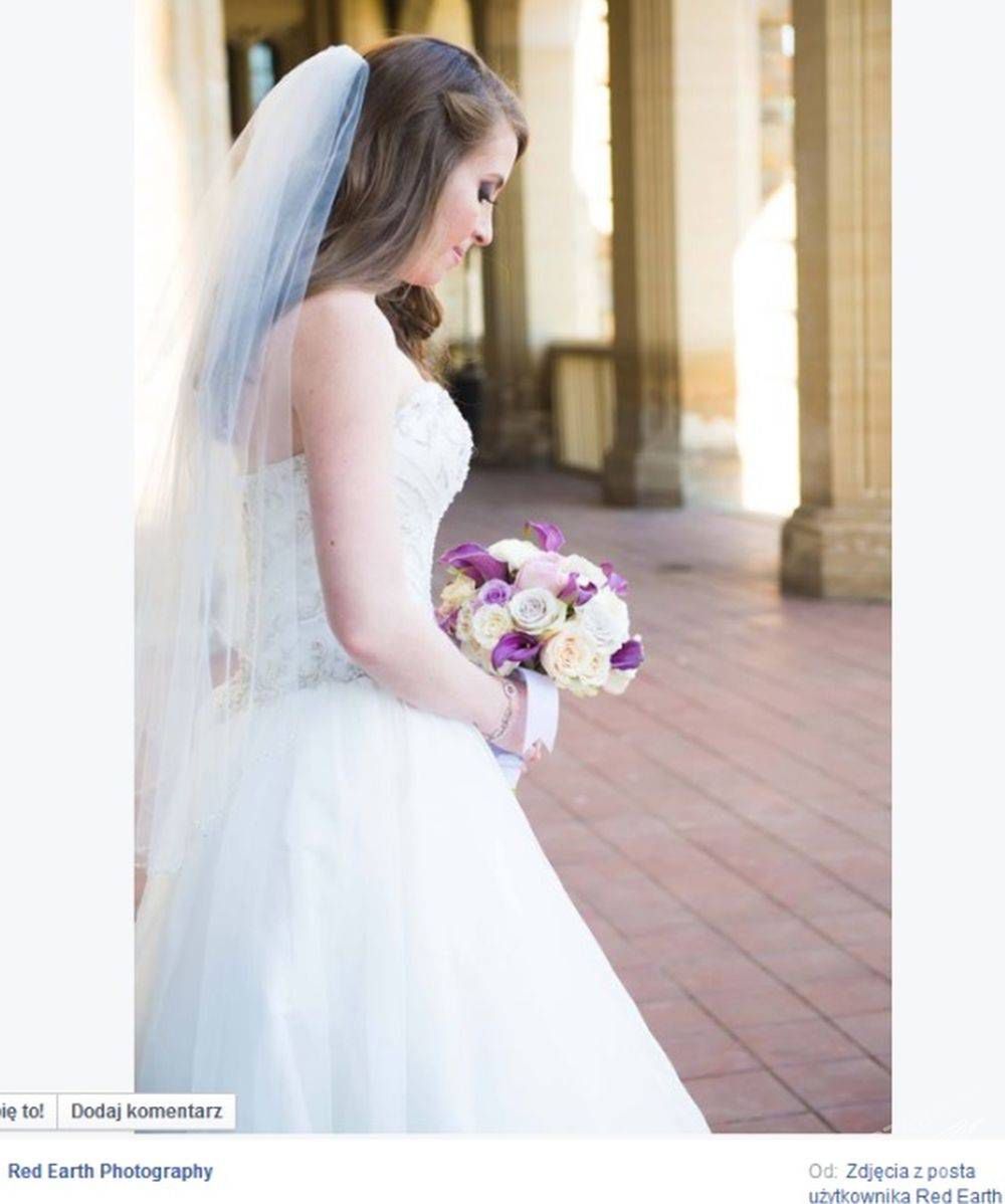 Jennifer Carter w dniu ślubu