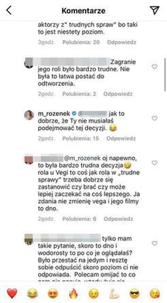 Komentarze pod postem Małgorzaty Rozenek