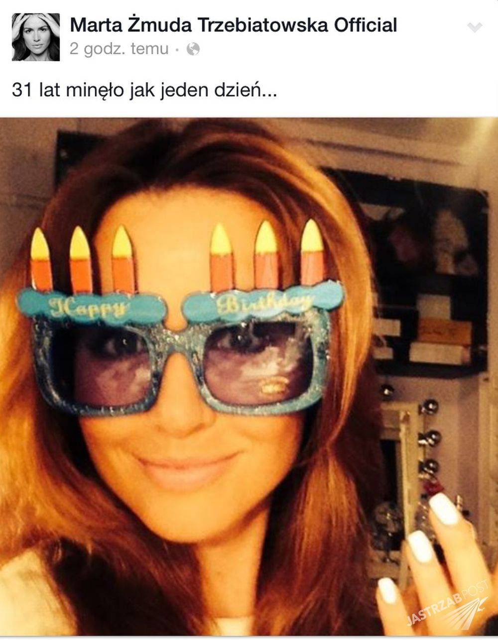 Marta Żmuda-Trzebiatowska świętuje 31 urodziny

Fot. screen z Facebook.pl