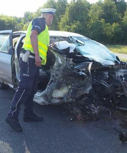 Wypadek na S8 pod Wieruszowem w Łódzkiem. 7 rannych, w tym dzieci