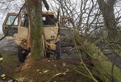 Ranni żołnierze USA pod Piłą. Rozbita ciężarówka