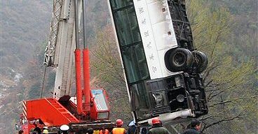 Kolejny wypadek autobusu w Chinach - zginęło 14 osób