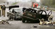 Wypadek polskiego samochodu w Niemczech