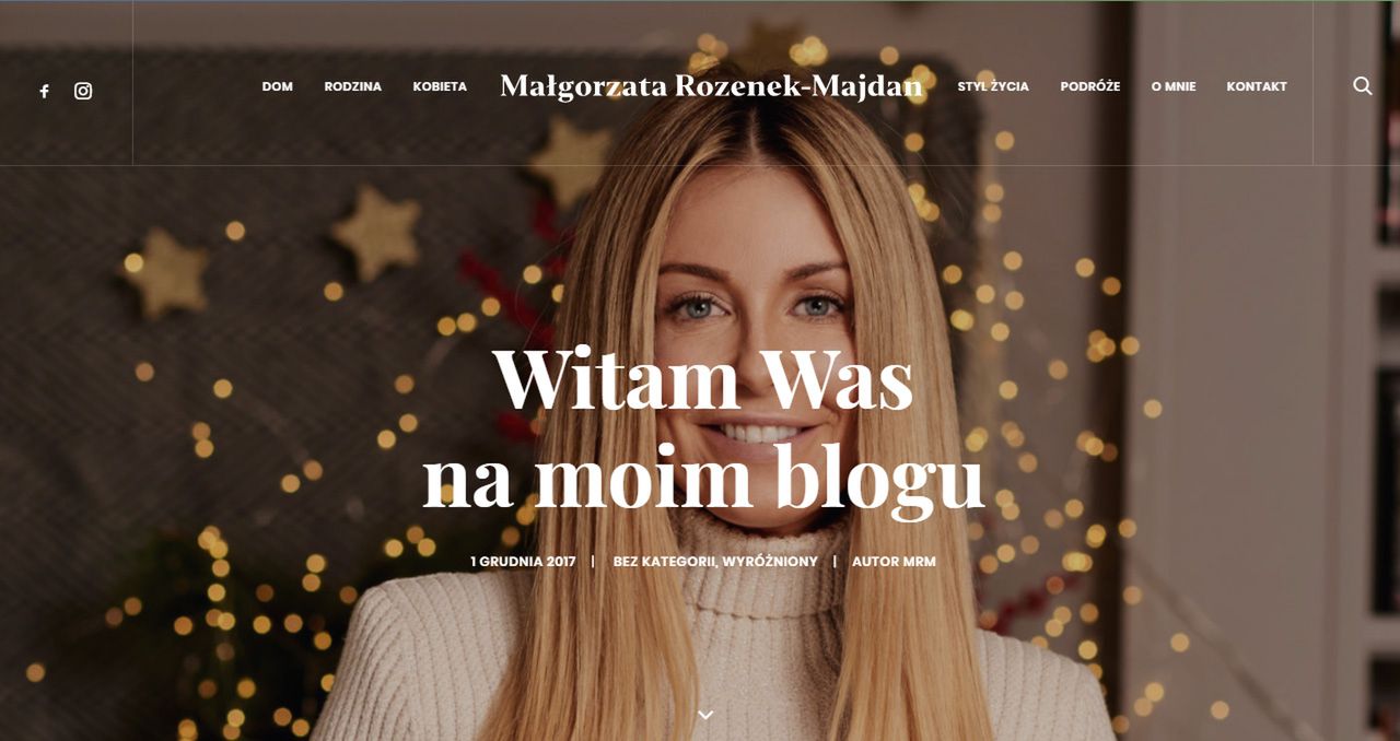 Małgorzata Rozenek otworzyła bloga z poradami