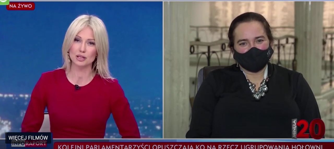 Magdalena Ogórek i Anna Kucharska-Dziedzic w programie Minęła 20