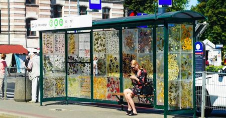 Kwiatowy przystanek w zamian za reklamy i graffiti. Łódź po raz kolejny zaskakuje