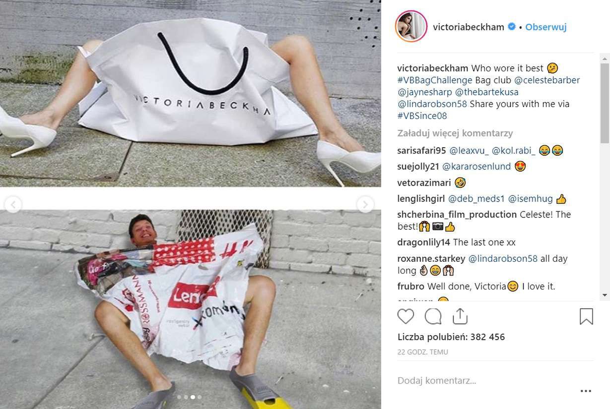 Victoria Beckham doceniła polską odpowiedź na kampanię