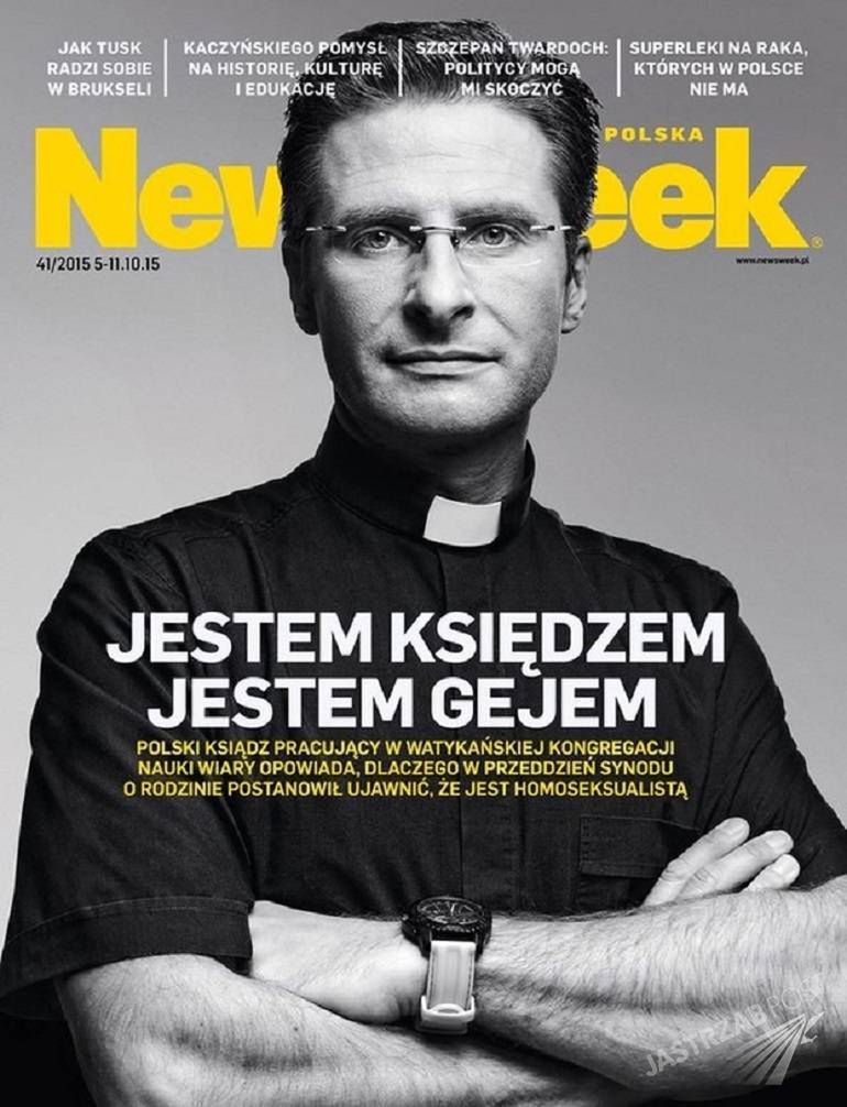 Ks. Krzysztof Charamsa na okładce Newsweeka