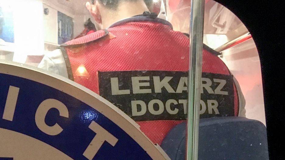 Mężczyzna trafił do szpitala