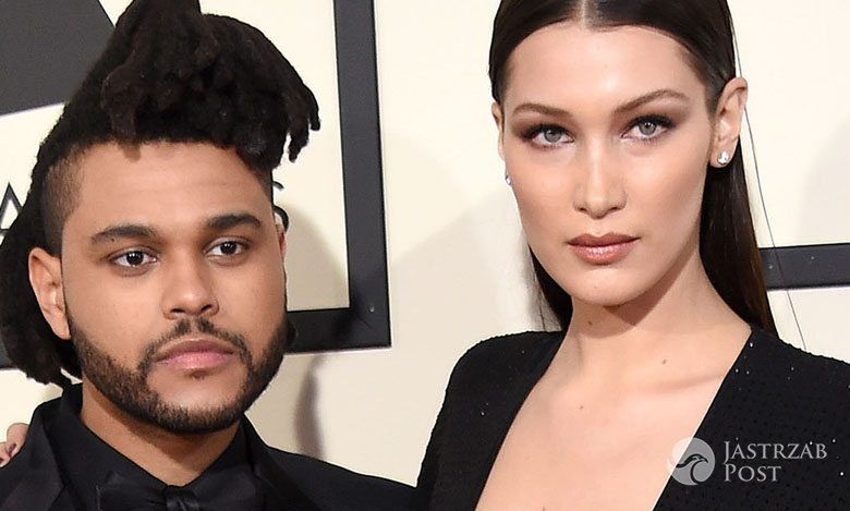 The Weeknd i jego dziewczyna Bella Hadid, Grammy 2016 (fot. ONS)