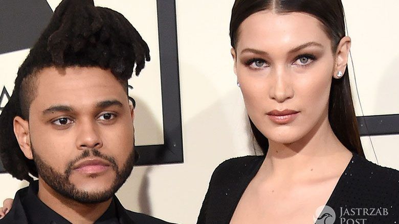 The Weeknd i jego dziewczyna Bella Hadid, Grammy 2016 (fot. ONS)