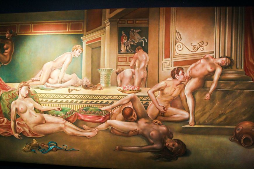 Muzeum seksu - antyczna orgia na obrazie 