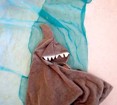 Shark Hoodie Towel