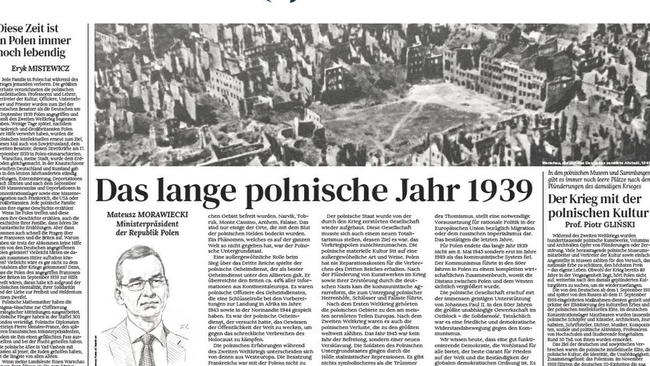 W weekendowych wydaniach m.in. "Die Welt" ukażą się reprinty okładek z 1939 roku